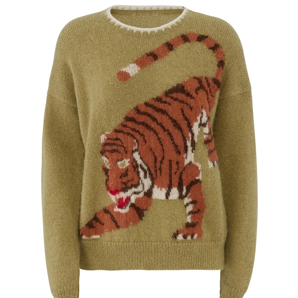 NWOT! MiH Jeans X Golborne Road By Bay Garnett Tiger Sweater